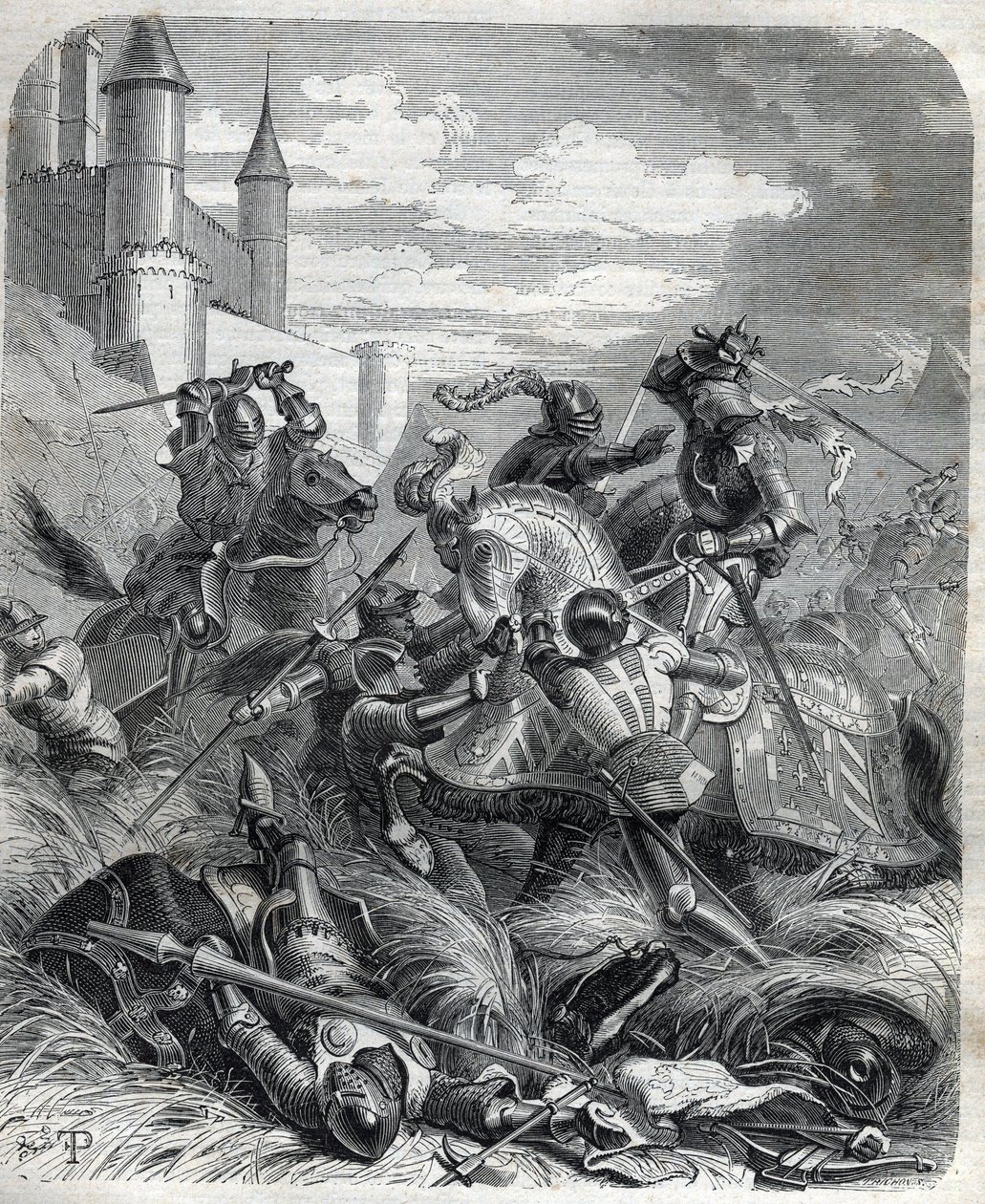 Karl III., bekannt als Karl von Duras (Durazzo), König von Neapel, betrat Neapel mit Hilfe des Volkes am 16. Juli von Unknown artist