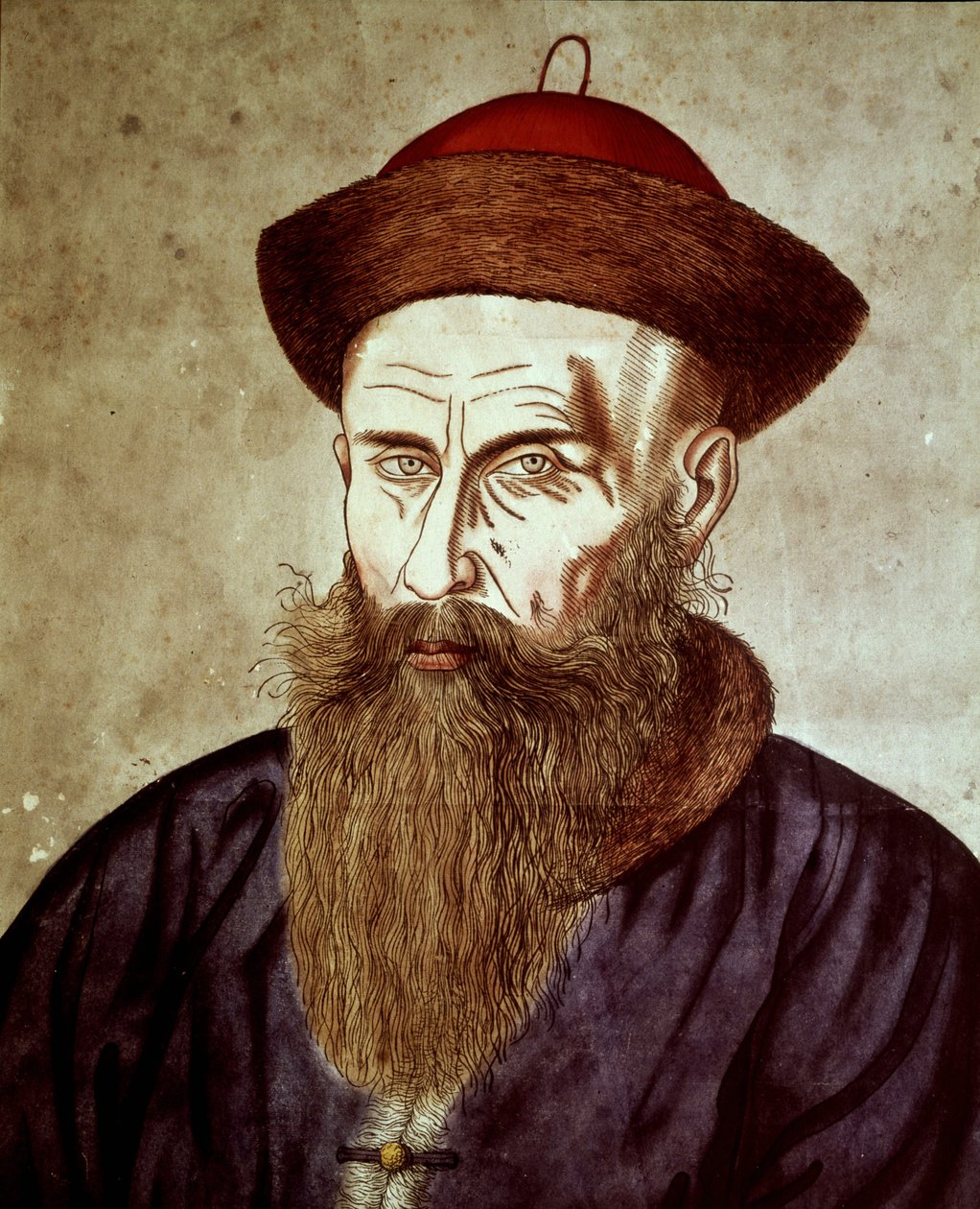 Chinesisches Porträt von Johann Adam Schall von Bell, deutscher Jesuitenmissionar. von Unknown artist
