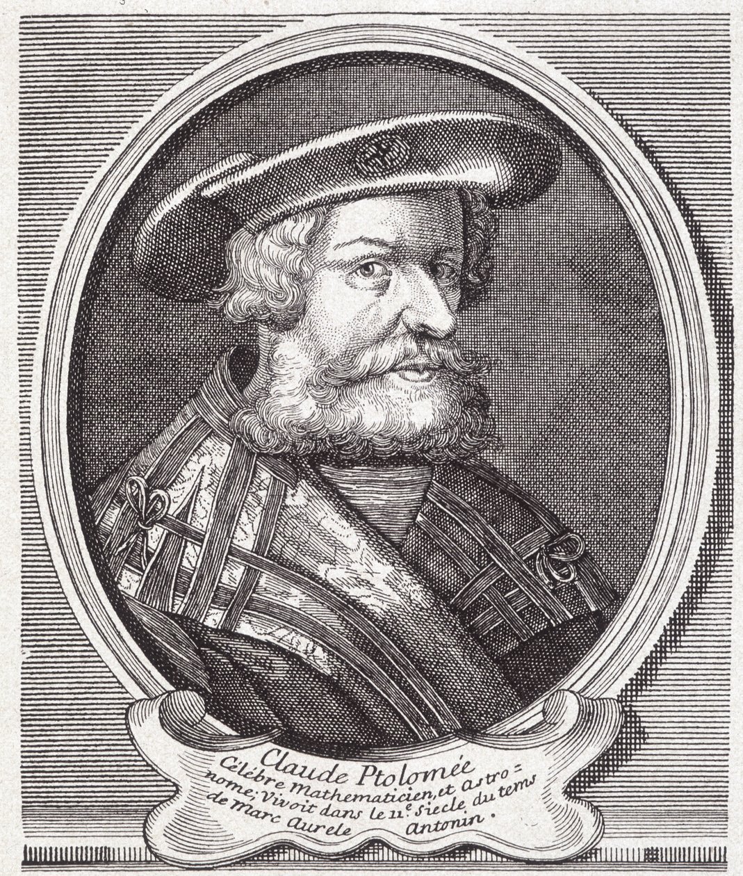 Claudius Ptolemäus (ca. 90 - ca. 168), griechischer Astronom, Mathematiker und Geograph. Gravur des 19. Jahrhunderts. von Unknown artist