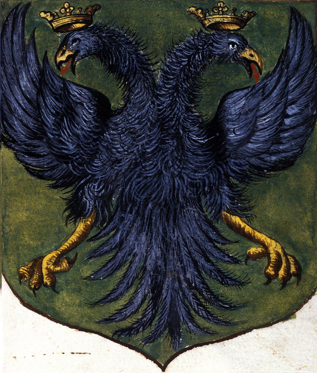 Wappen von Russland schmückt den Adler mit zwei Köpfen von Unknown artist