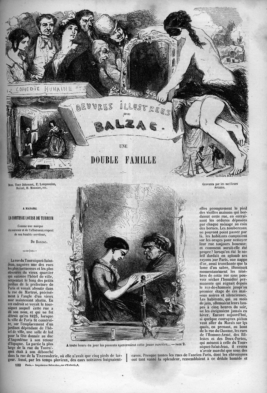 Titelblatt des Romans „Eine doppelte Familie“ von Unknown artist