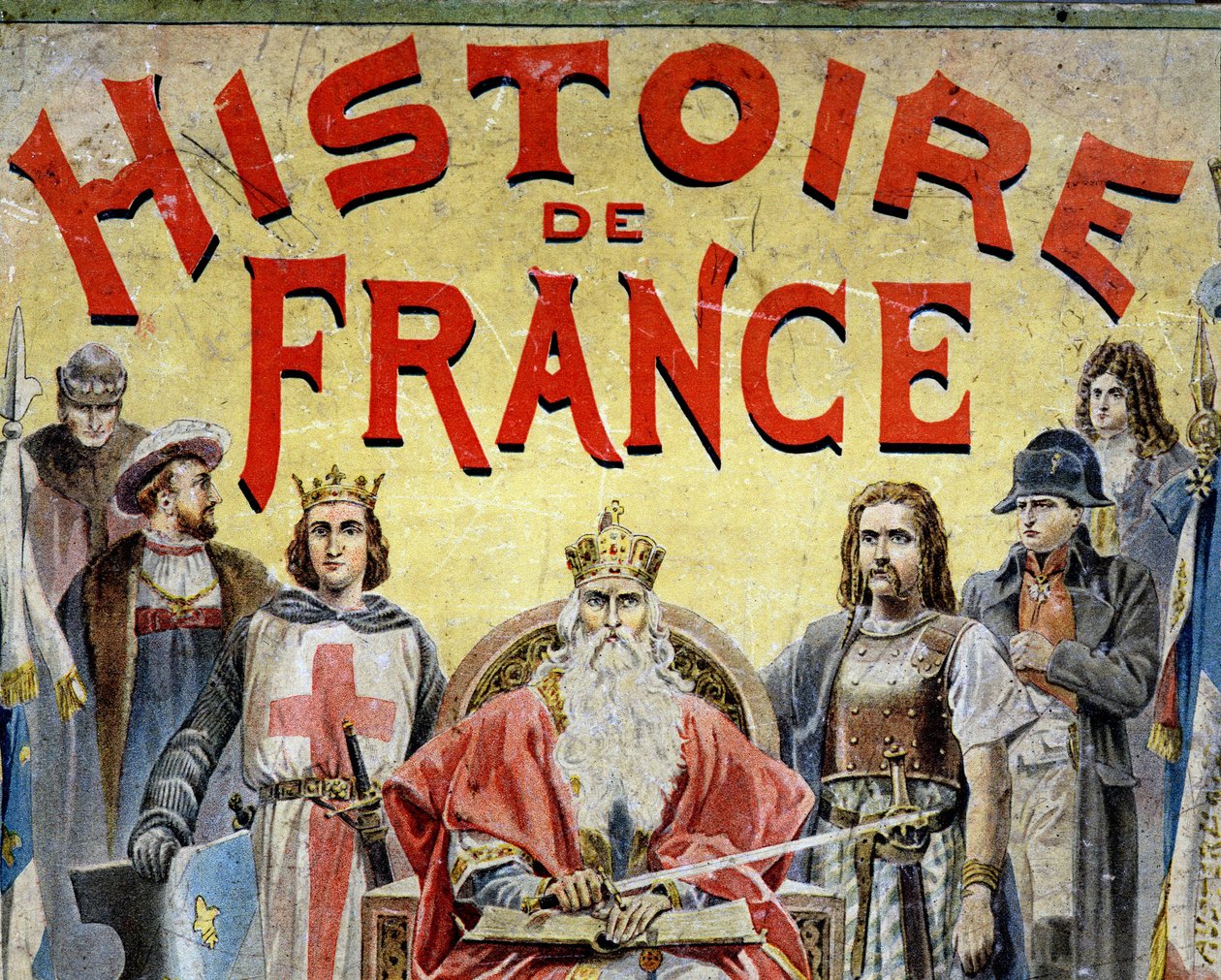 Buchcover „Geschichte Frankreichs“ mit historischen Figuren von Unknown artist