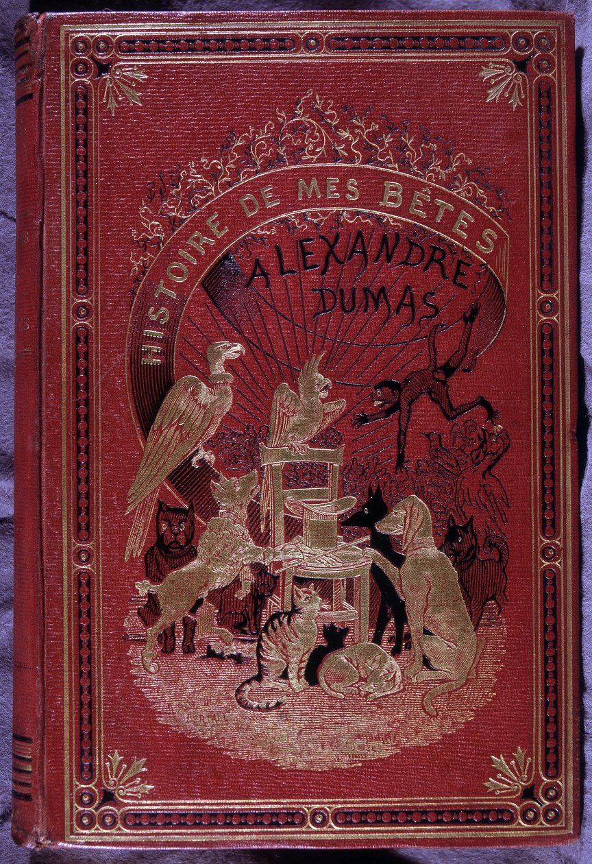 Titelblatt des Buches „Histoire de mes bêtes“ von Alexandre Dumas Vater von Unknown artist