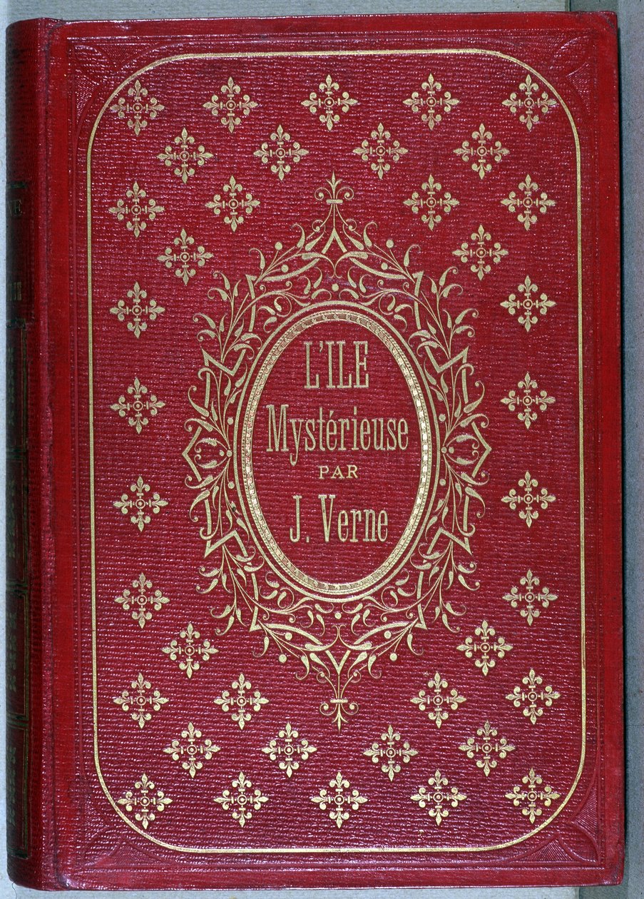 Buchumschlag von „Die geheimnisvolle Insel“, Roman von Jules Verne von Unknown artist