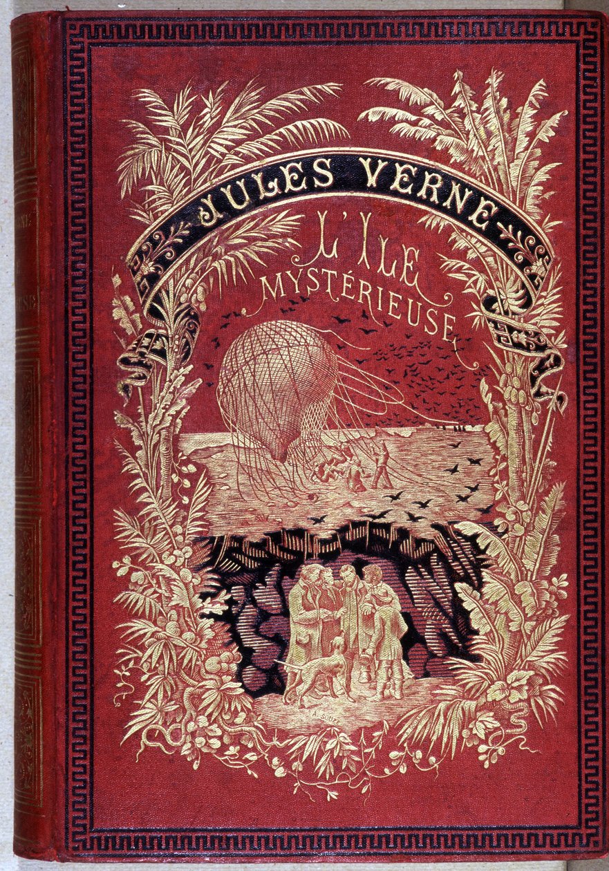 Buchcover „Die geheimnisvolle Insel“ von Jules Verne von Unknown artist