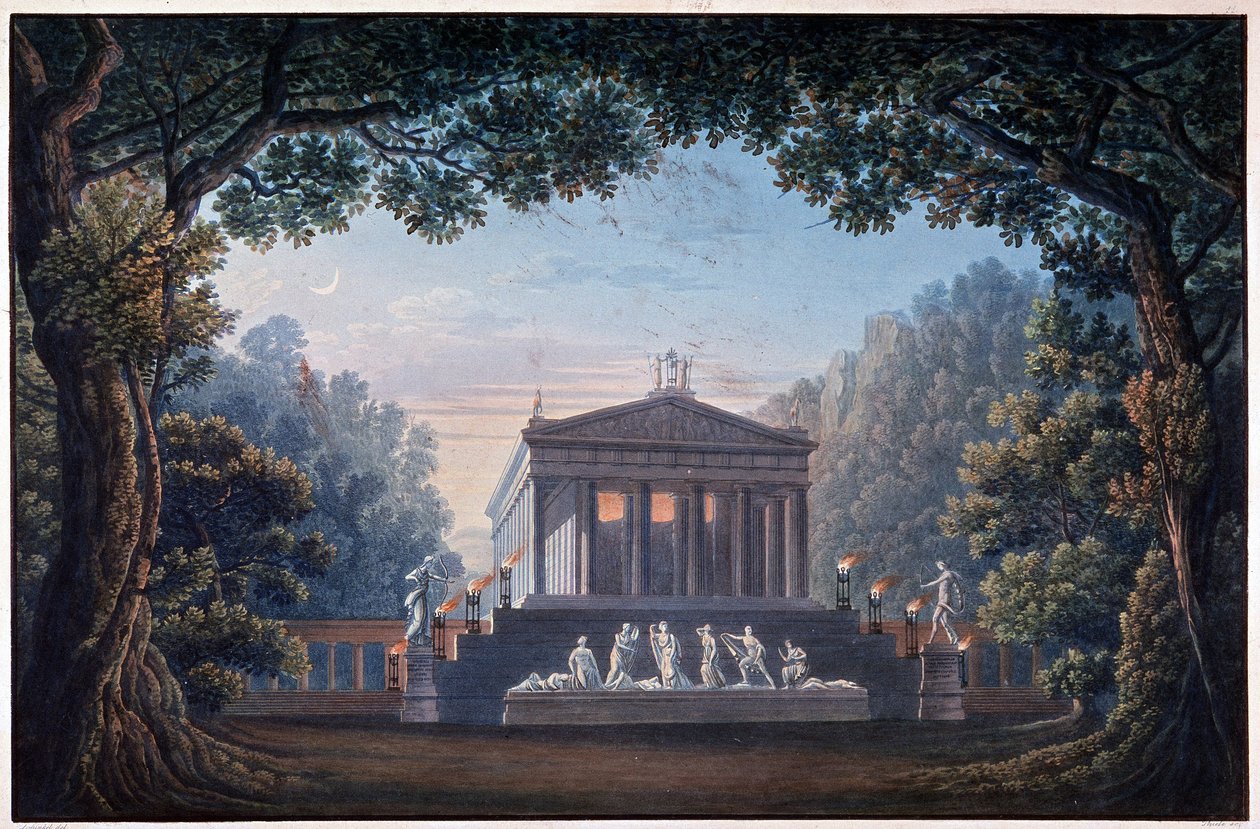 Dekoration für die Oper „Oper Olympia“ von Unknown artist