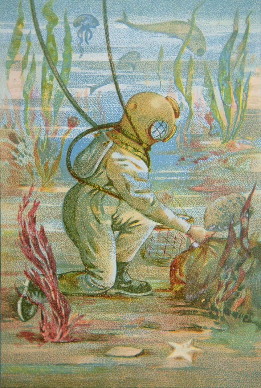 Tiefseetaucher, um 1890 von Unknown artist