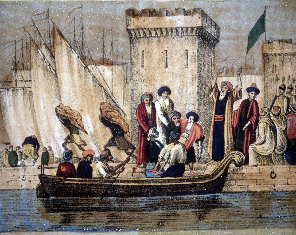 Abfahrt der Mauren aus Algier von Unknown artist