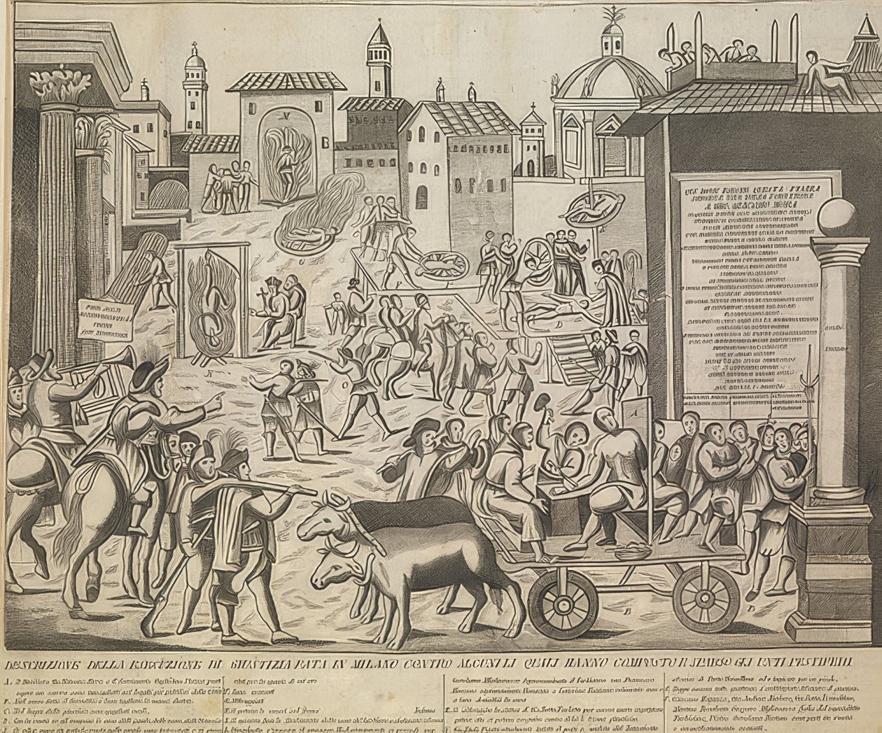 Die große Mailänder Pest von 1630 von Unknown
