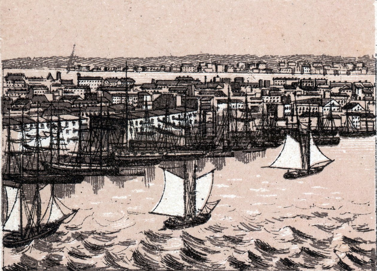 East River in New York, USA in „Die Welt illustriert 168 Ansichten“ von Unknown artist