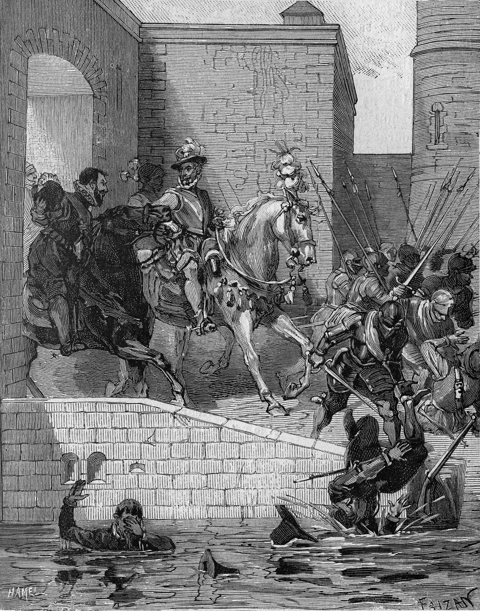 Einzug von Heinrich IV. (1553-1610), König von Frankreich, in Paris, 22. März von Unknown artist