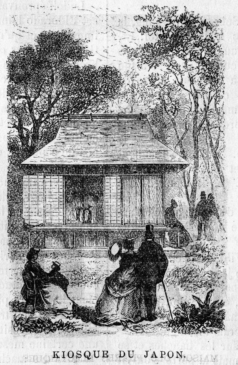 Exposition Universelle de Paris im Jahr 1867: Der Kiosk von Japan. von Unknown artist