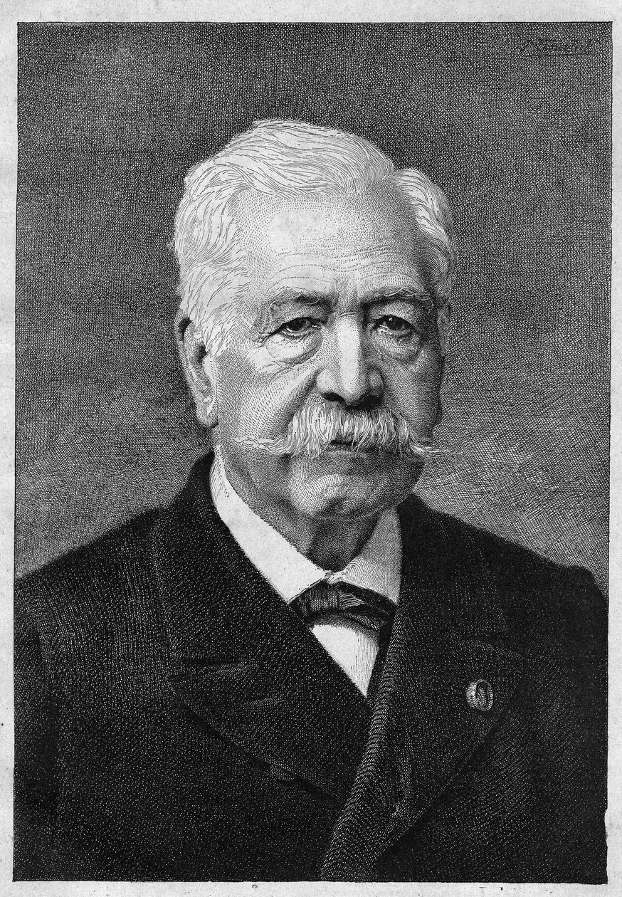 Ferdinand de Lesseps (1805-1894), französischer Diplomat und Administrator von Unknown artist