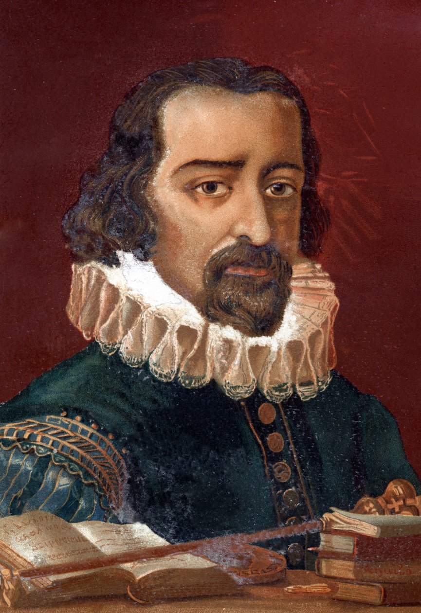 Francis Bacon (1561-1626), Kanzler von England und Philosoph nach „La Ciencia y sus Hombres“ von Louis Figuier. Barcelona 1881. von Unknown artist