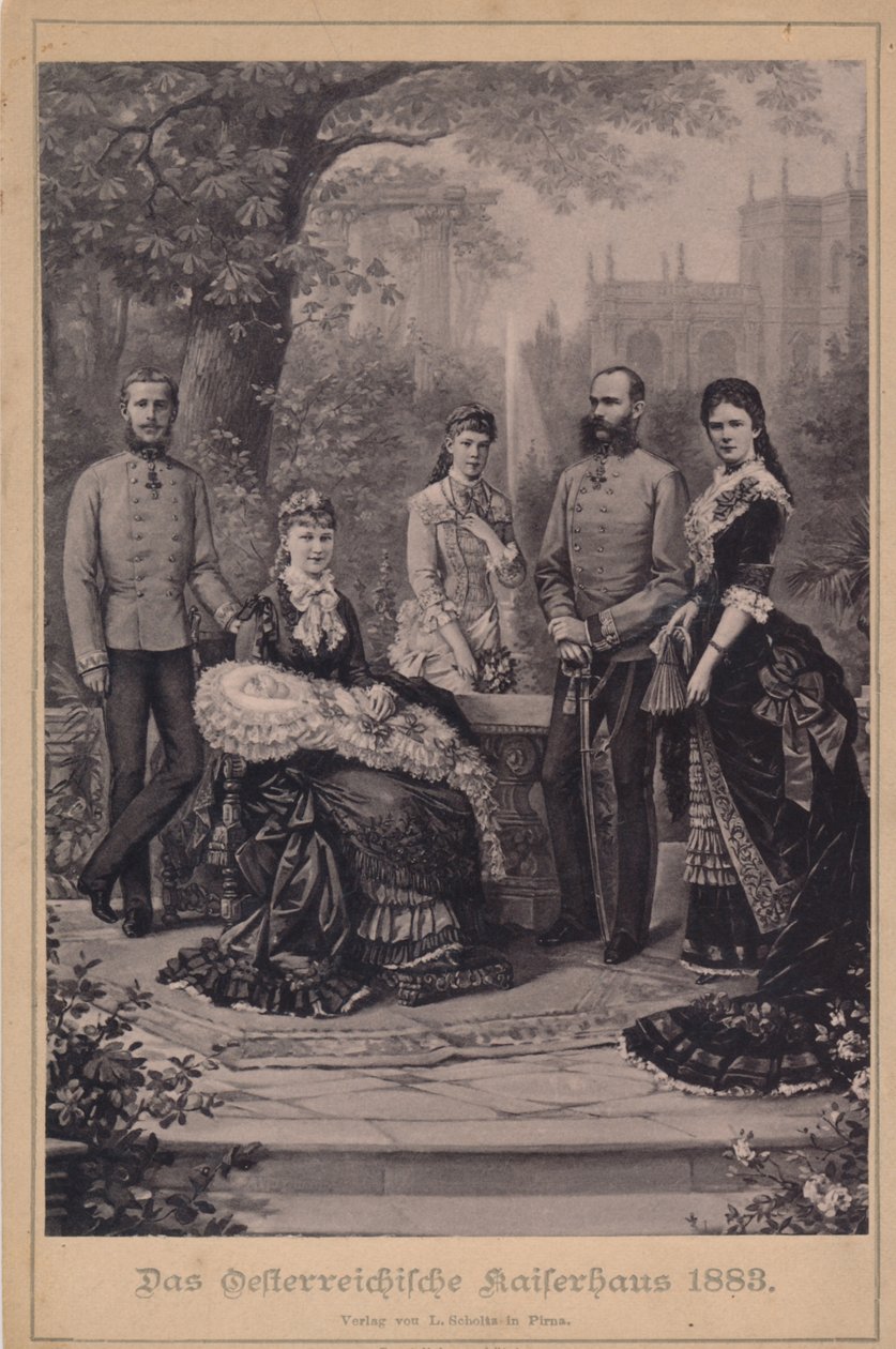 Franz Joseph I. und Elisabeth von Österreich und ihre kaiserliche Familie von Unknown artist