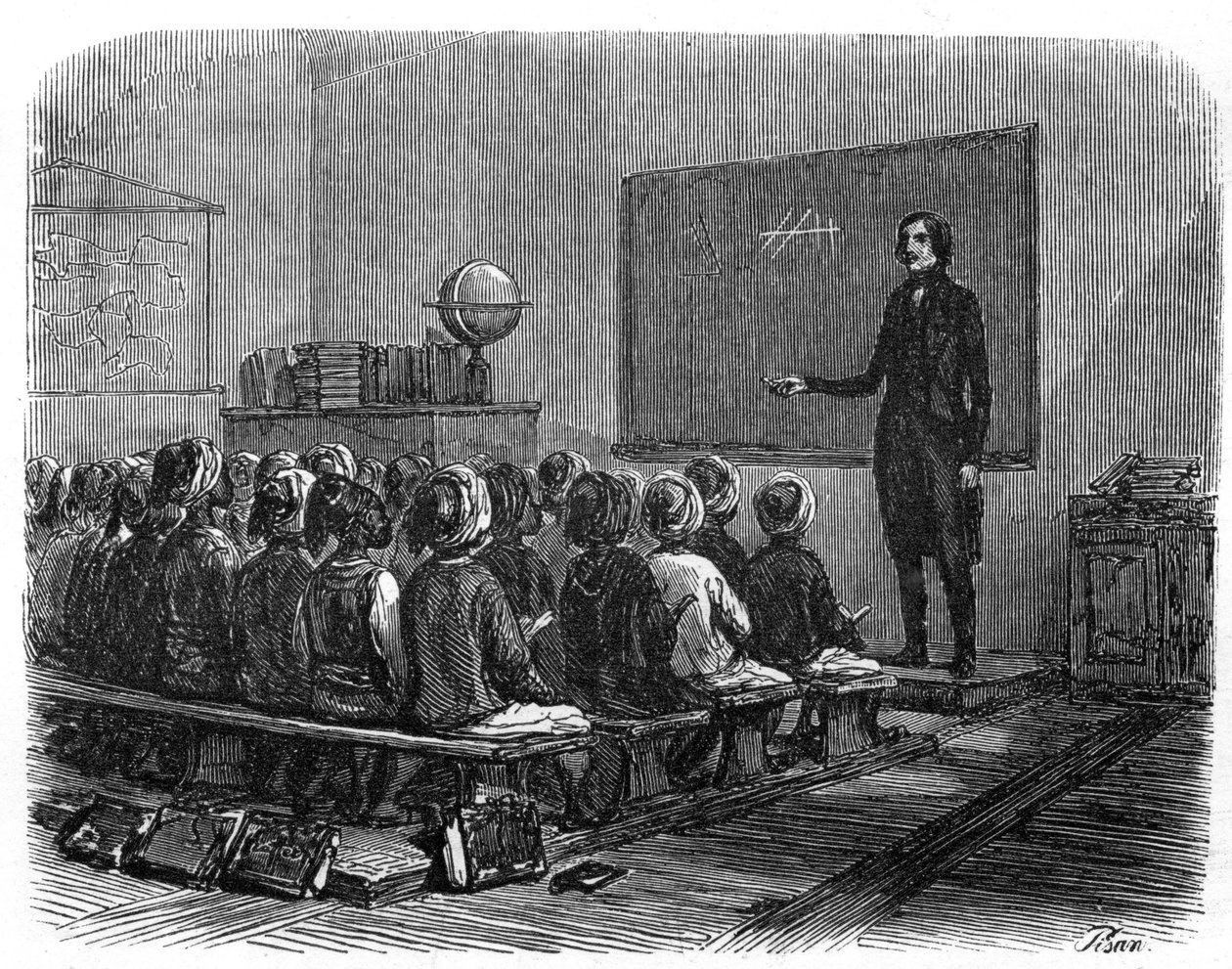 Französische Schule in Algerien im Jahr 1840. von Unknown artist