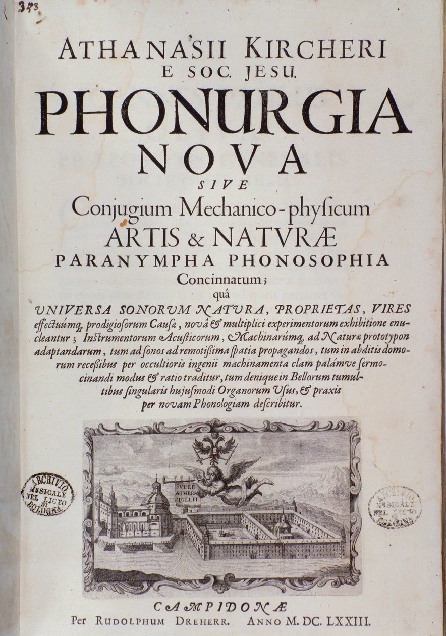 Frontispiz von Phonurgia nova (1673) von Unknown artist