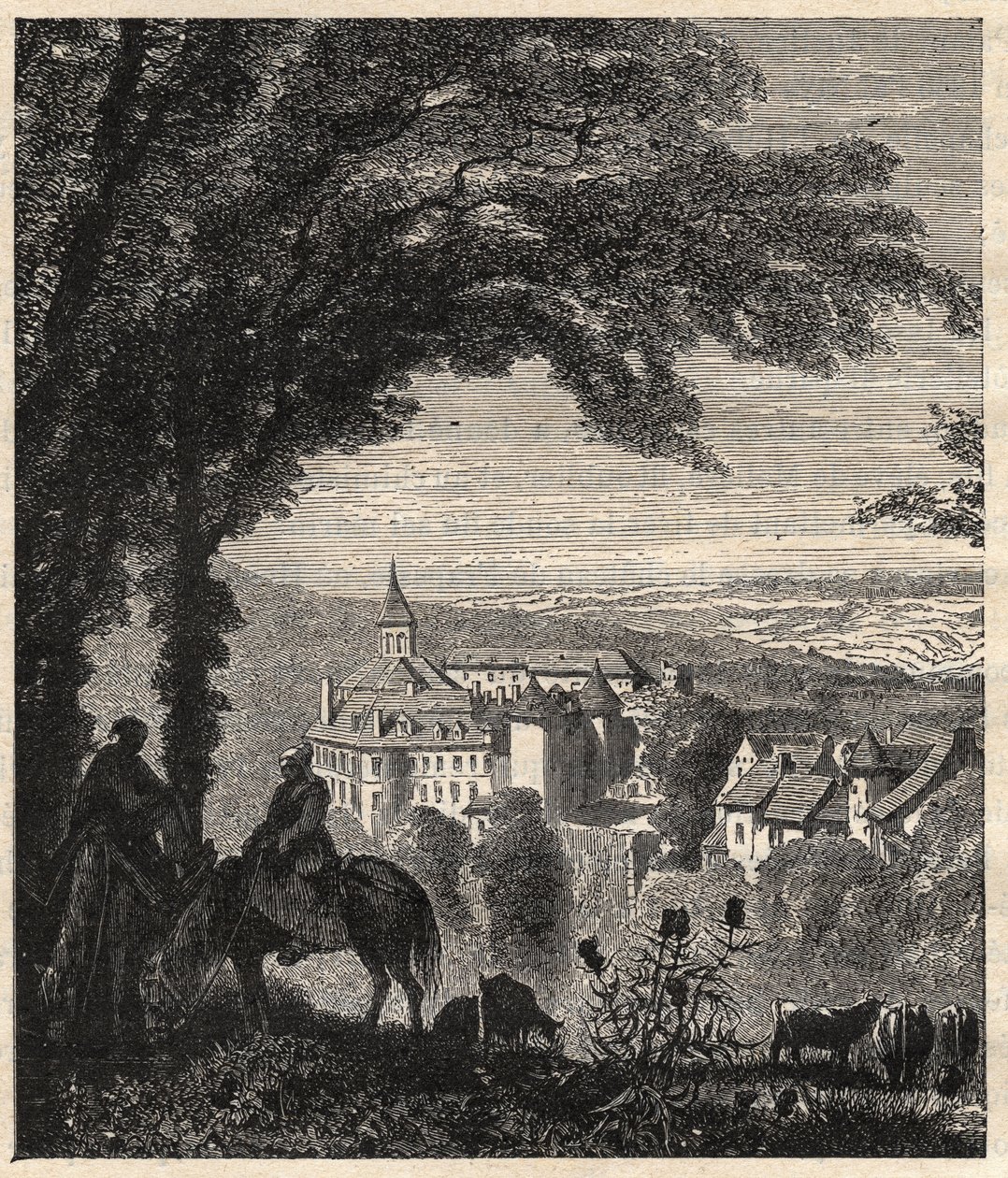 Gargilesse-Dampierre - Indre - Frankreich - Gravur in 