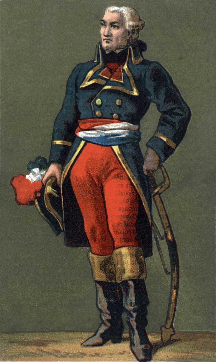 General Dumouriez. Charles Francois du Perier, genannt du Perier du Mourier dann Dumouriez, französischer General (1739-1823) von Unknown artist