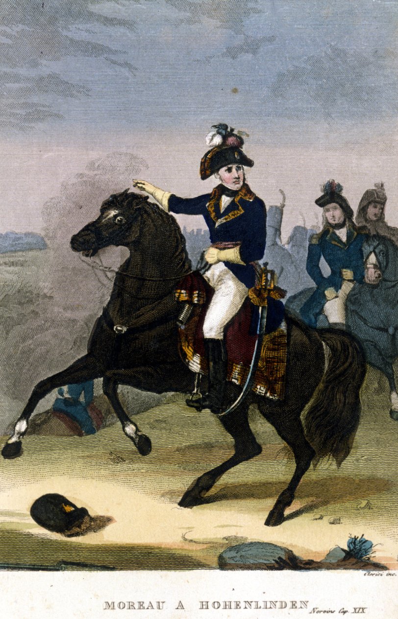 General Jean Victor Moreau bei Hohenlinden am 3. Dezember von Unknown artist