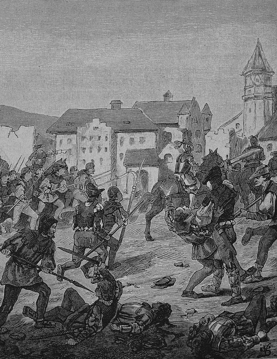 Deutscher Bauernkrieg (1524-1526): Sturm auf Weinsberg von Unknown artist