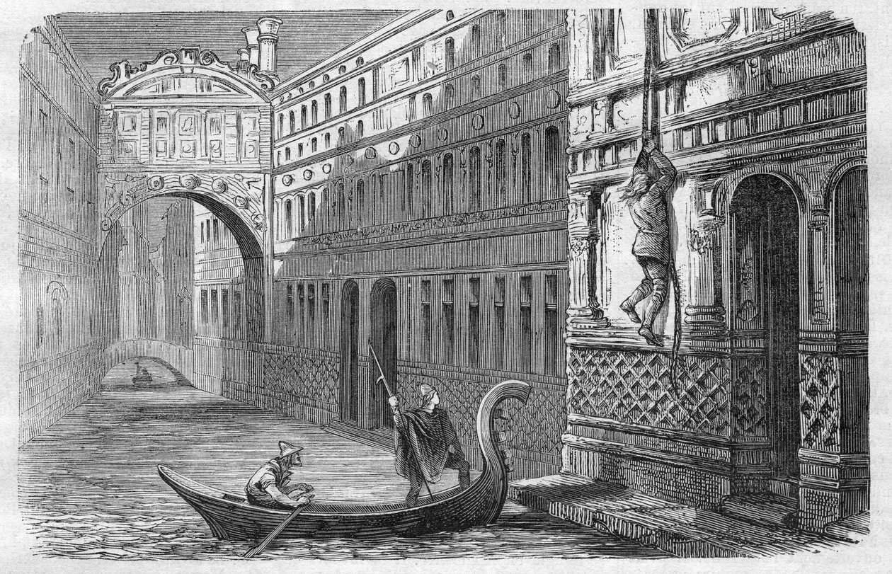 Giacomo Casanova (1725-1798) flieht aus den Bleikammern, Venedig, 31. Oktober von Unknown artist