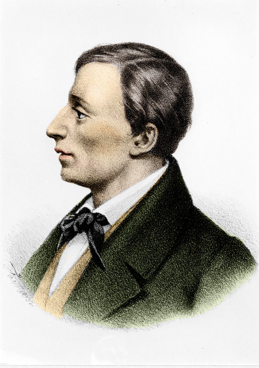 Giacomo Leopardi (1798 - 1837) von Unknown artist