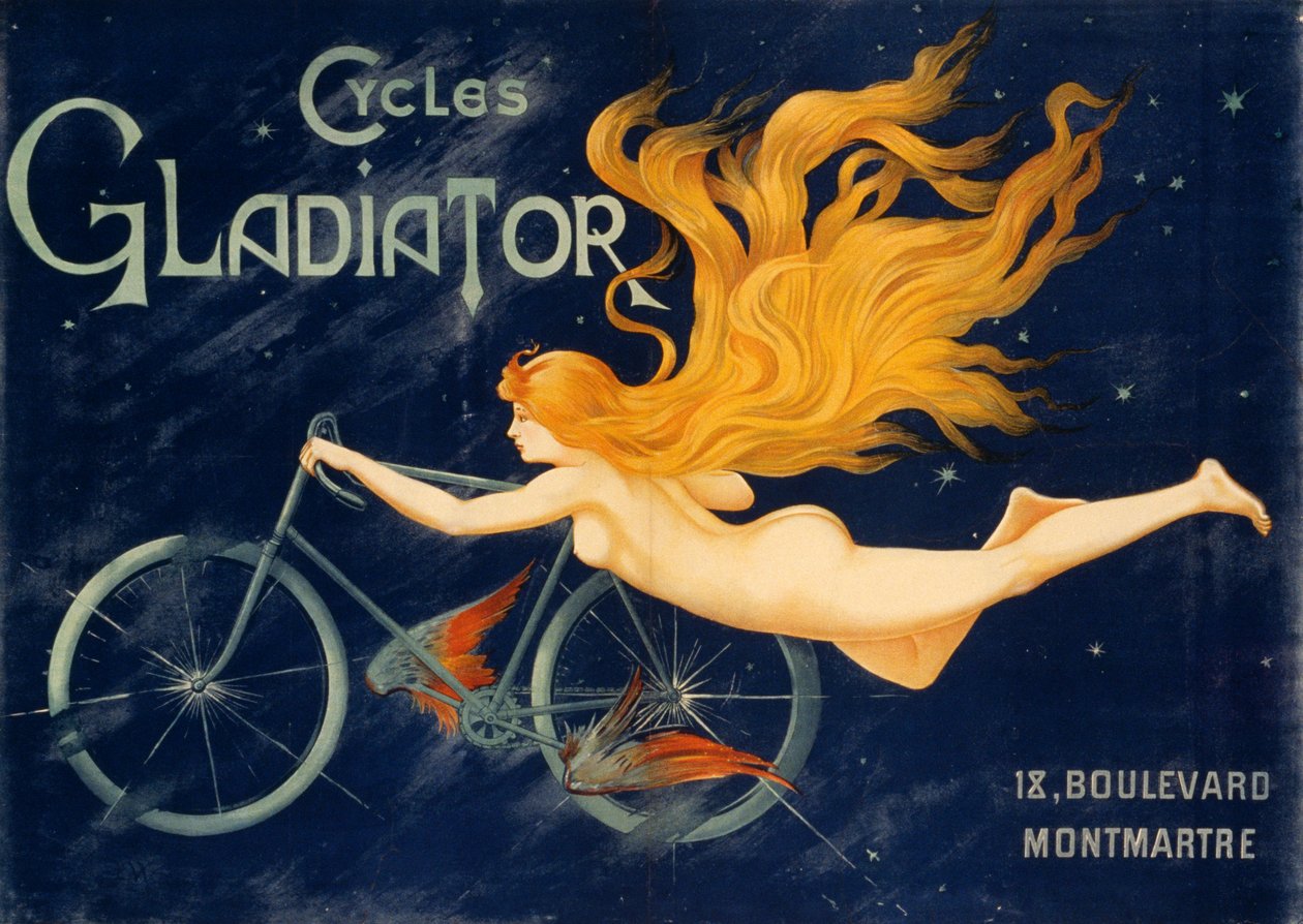 Gladiator-Fahrräder, ca. 1905, Werbeplakat, Paris, Frankreich, 20. Jahrhundert von Unknown artist