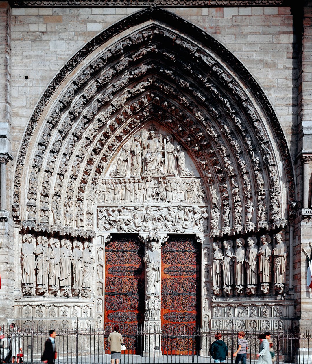 Gotische Kunst: Zentrales Portal der Kathedrale Notre Dame de Paris von Unknown artist