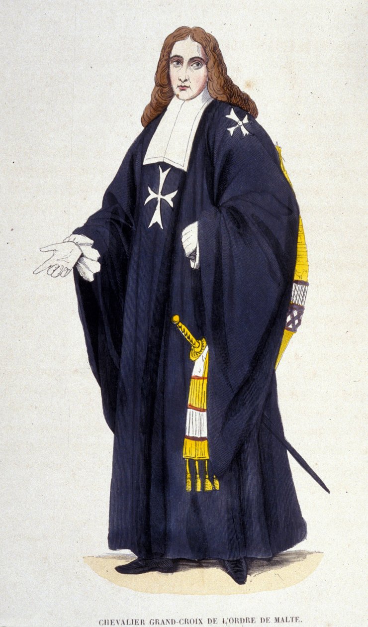 Großritter - Kreuz des Malteserordens. 19. Jahrhundert Gravur von Unknown artist