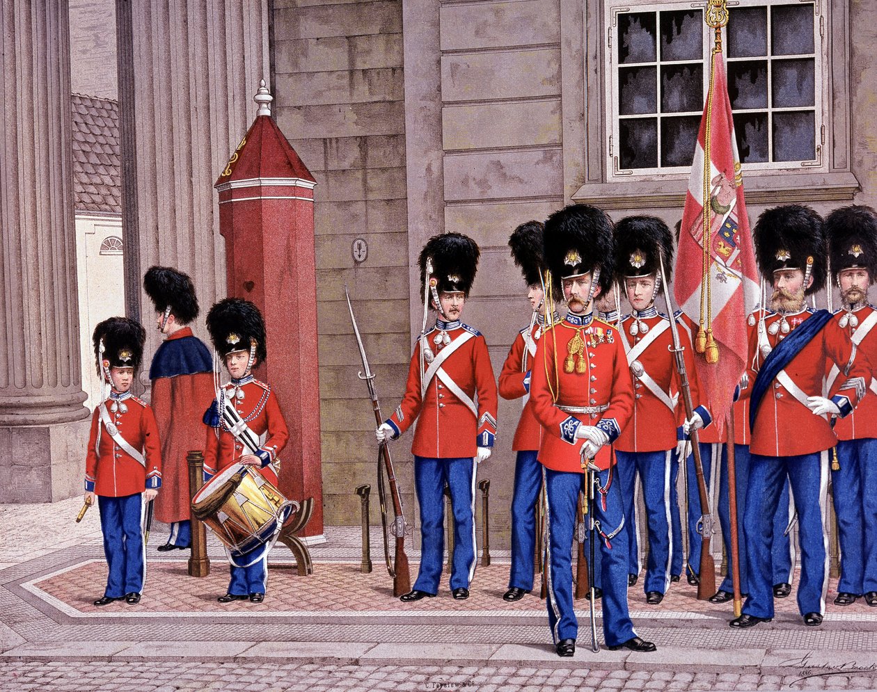 Grenadiere der dänischen Garde von Unknown artist