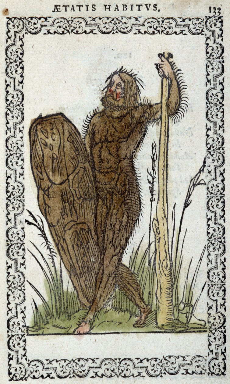 Homme sauvage - in Habits et effigies von Jean Sluperius von Unknown artist