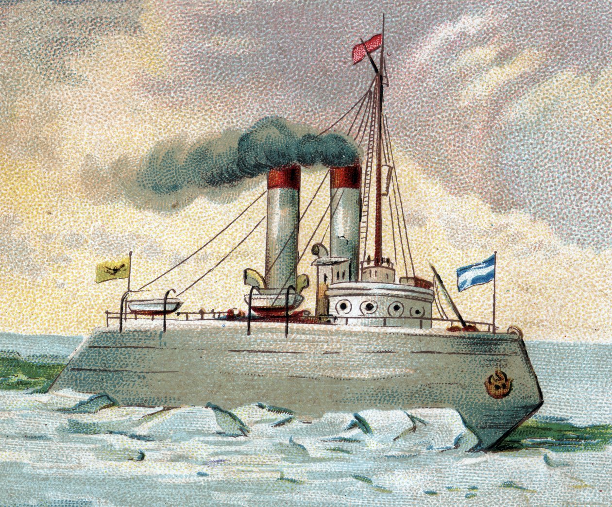 Eisbrecher - Eisbrecherschiff (Ice Breeze) Ende des 19. Jahrhunderts von Unknown artist