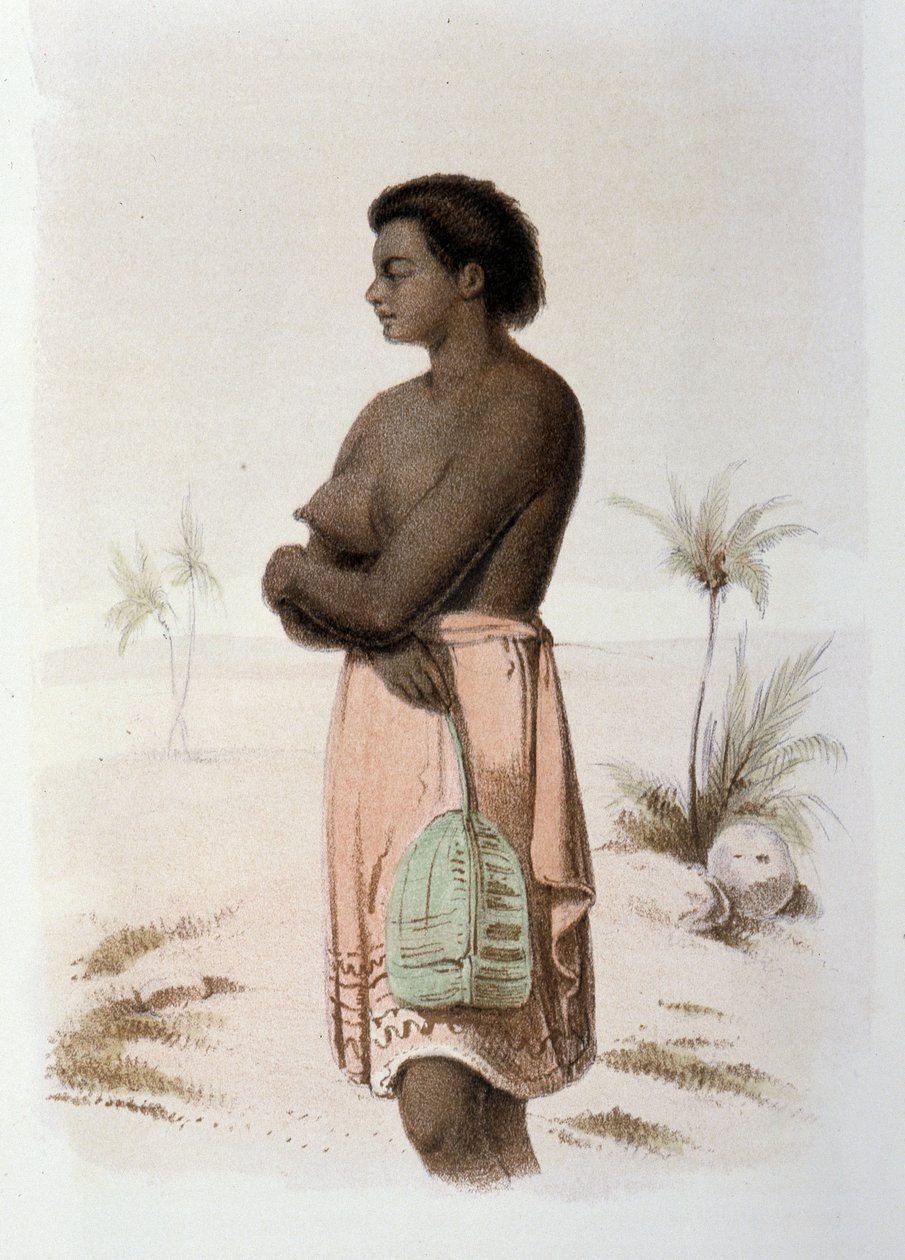Einheimischer Tonga aus Ozeanien - in First swedish circumnavigation von Skogman Carl Johan Alfred, ed. Stockhlom, Adolf Bonnier von Unknown artist