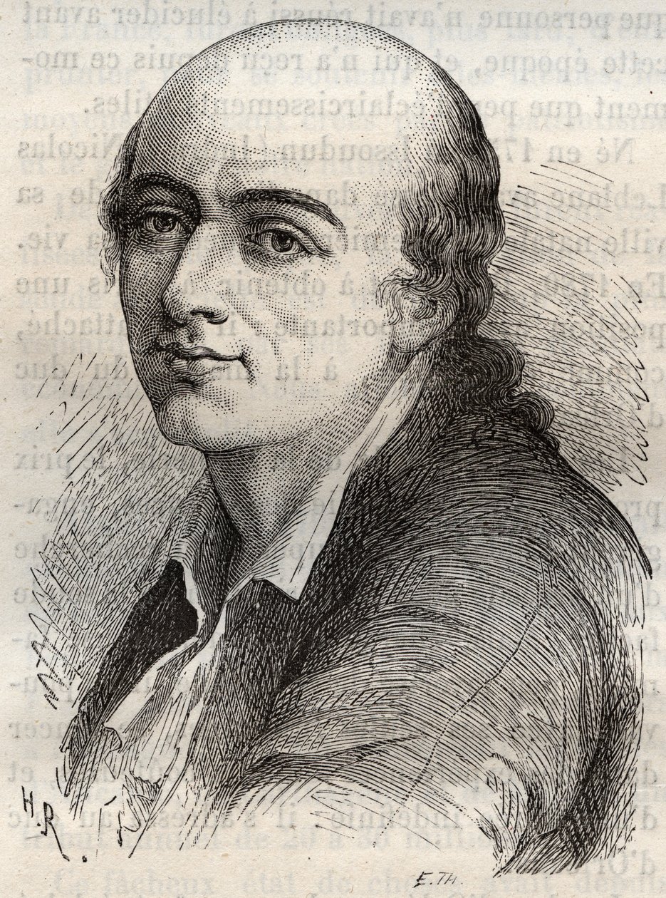 Jean-Claude Delametherie (Jean Claude la Metherie) (1743-1817) französischer Naturforscher, Mineraloge und Paläontologe. von Unknown artist