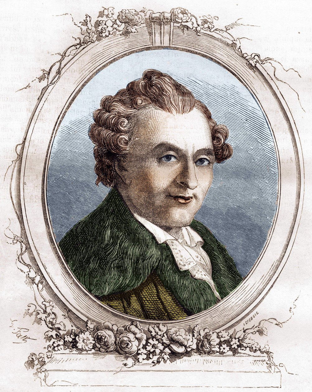 Jean Michel Sedaine. Französischer Dramatiker (1719-1797). von Unknown artist