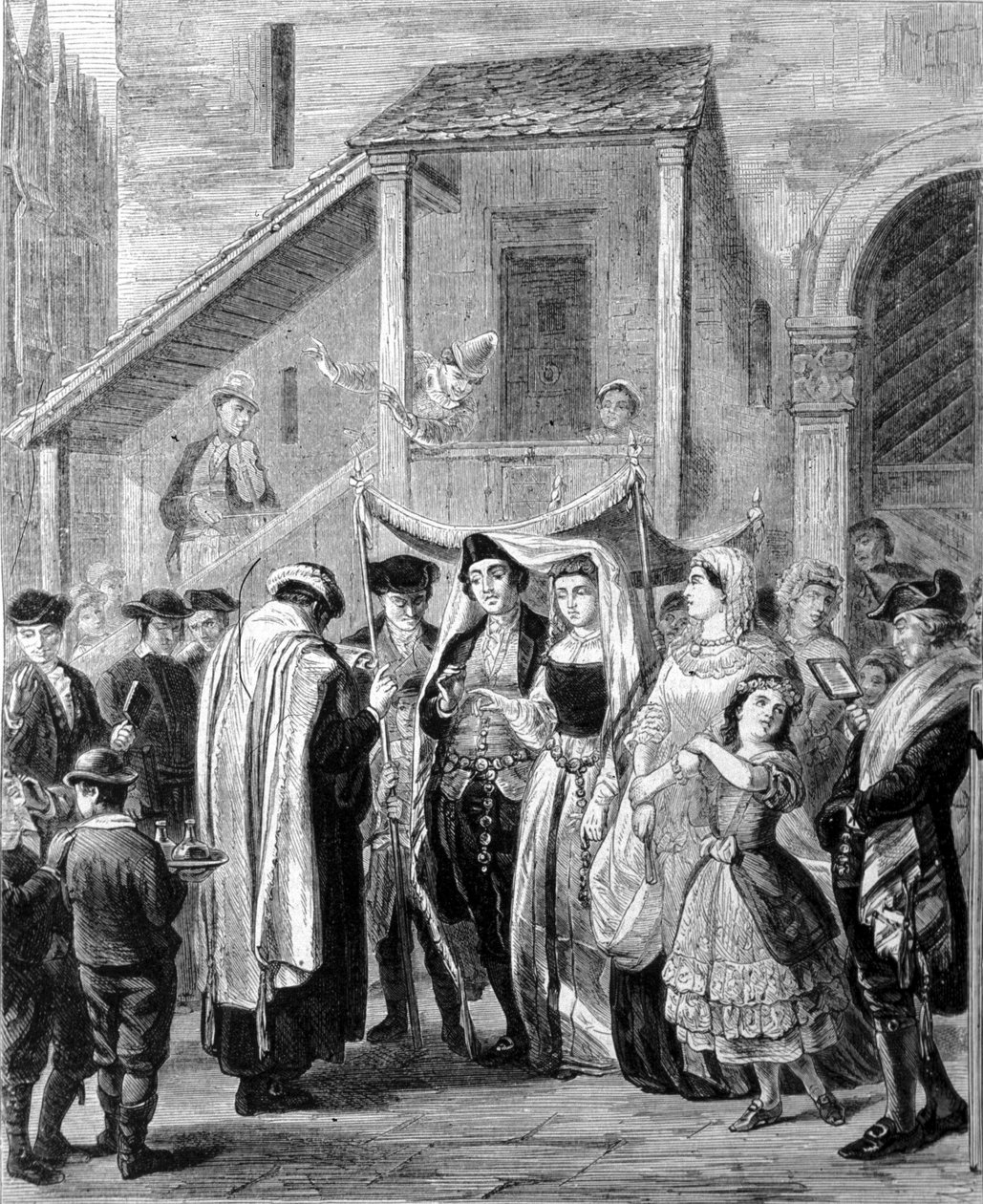 Jüdische Hochzeit in Deutschland von Unknown artist