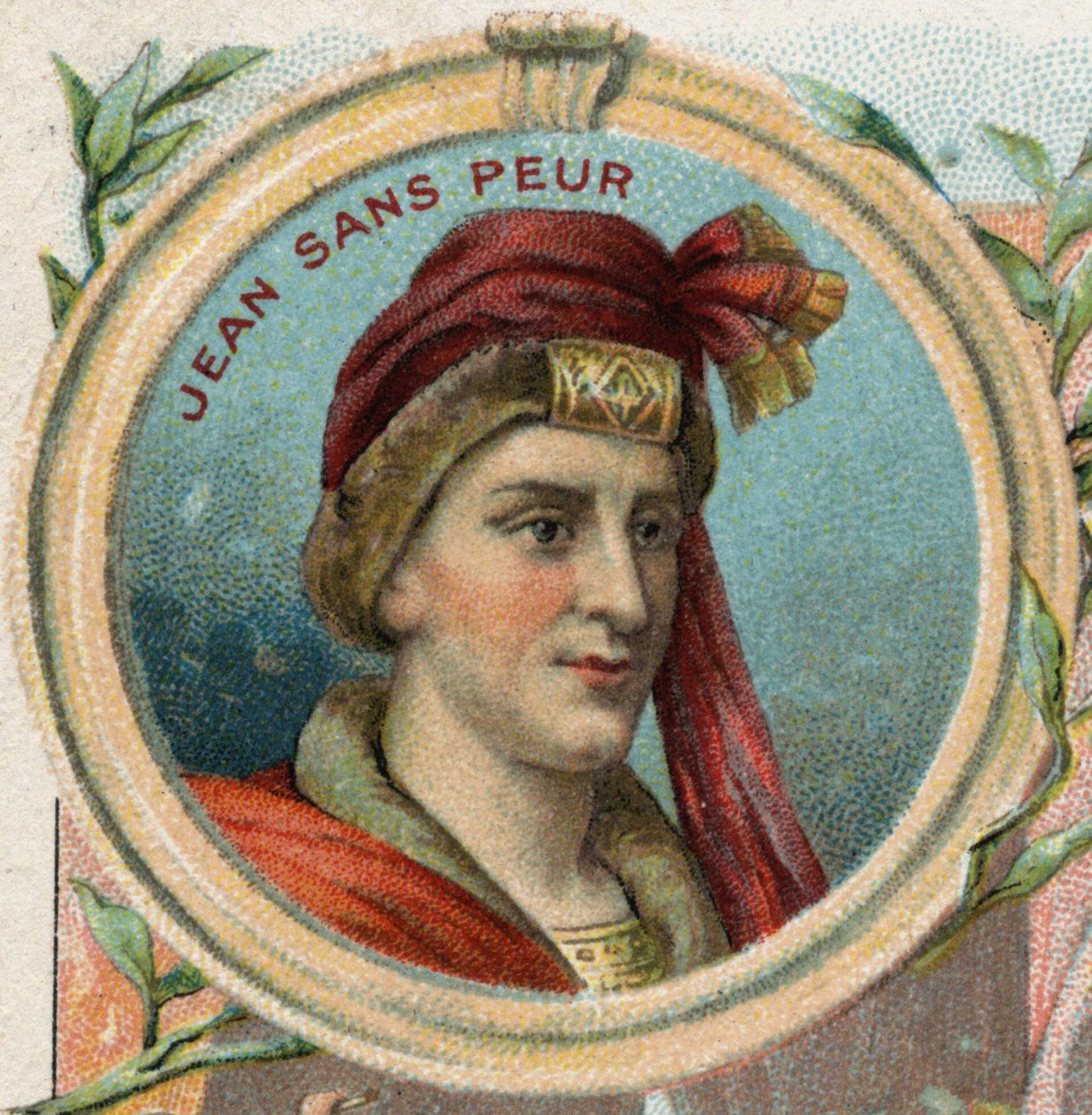 Johann Ohnefurcht (1371-1419), Herzog von Burgund. Chromolithographie Ende des 19. Jahrhunderts von Unknown artist