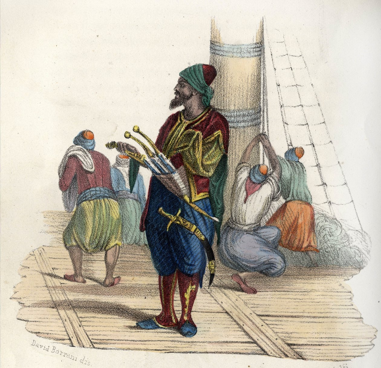 Khayr al-Din (ca. 1476-1546), bekannt als Barbarossa II, ein türkischer Freibeuter. Gründer des Staates Algier im 16. Jahrhundert. In „L