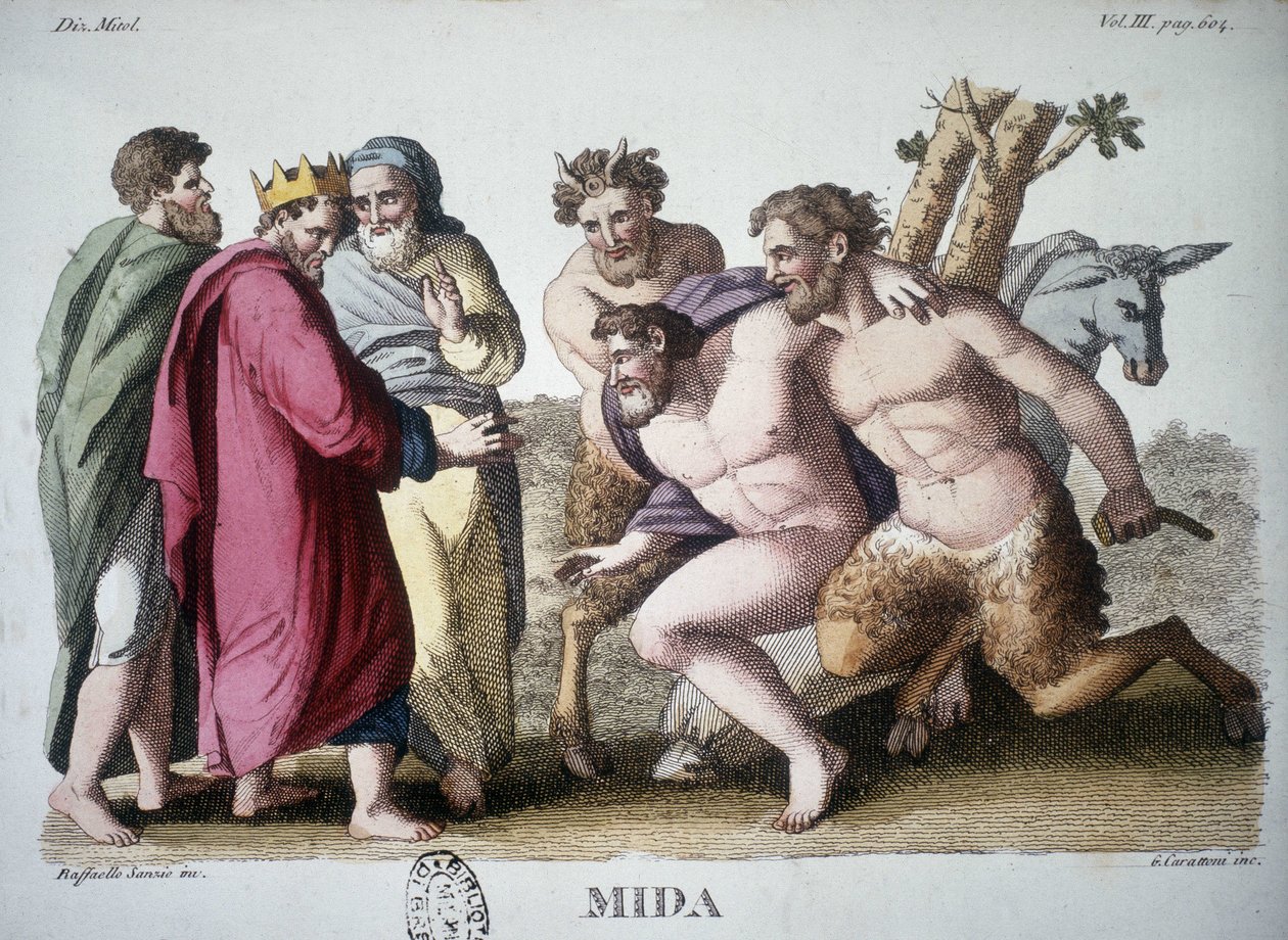 König Midas - Gravur von Unknown artist