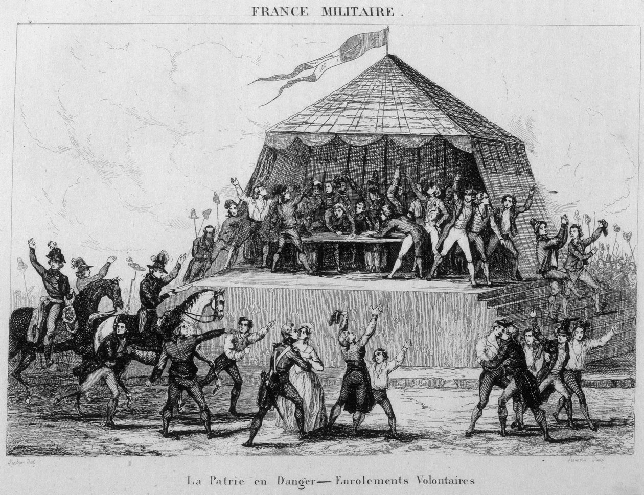 La Patrie en danger - Freiwillige Einschreibungen von Unknown artist
