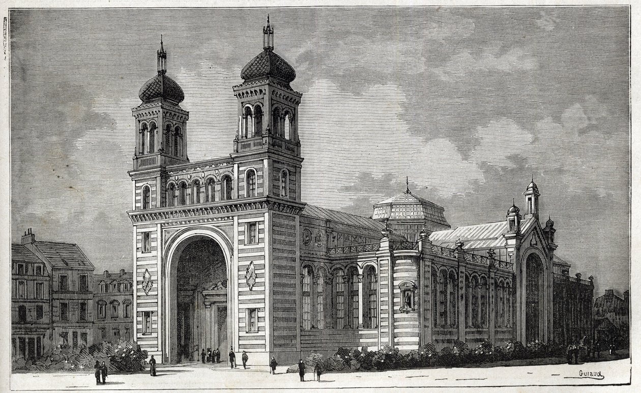 Le Palais Rameau (1878-1881) in Lille - Gravur von 1884 von Unknown artist
