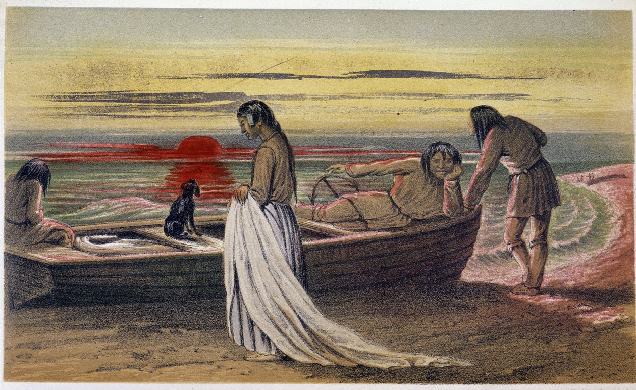 Das Leichentuch - in „Exploration of the Labrador Peninsula“ von Hind, London von Unknown artist