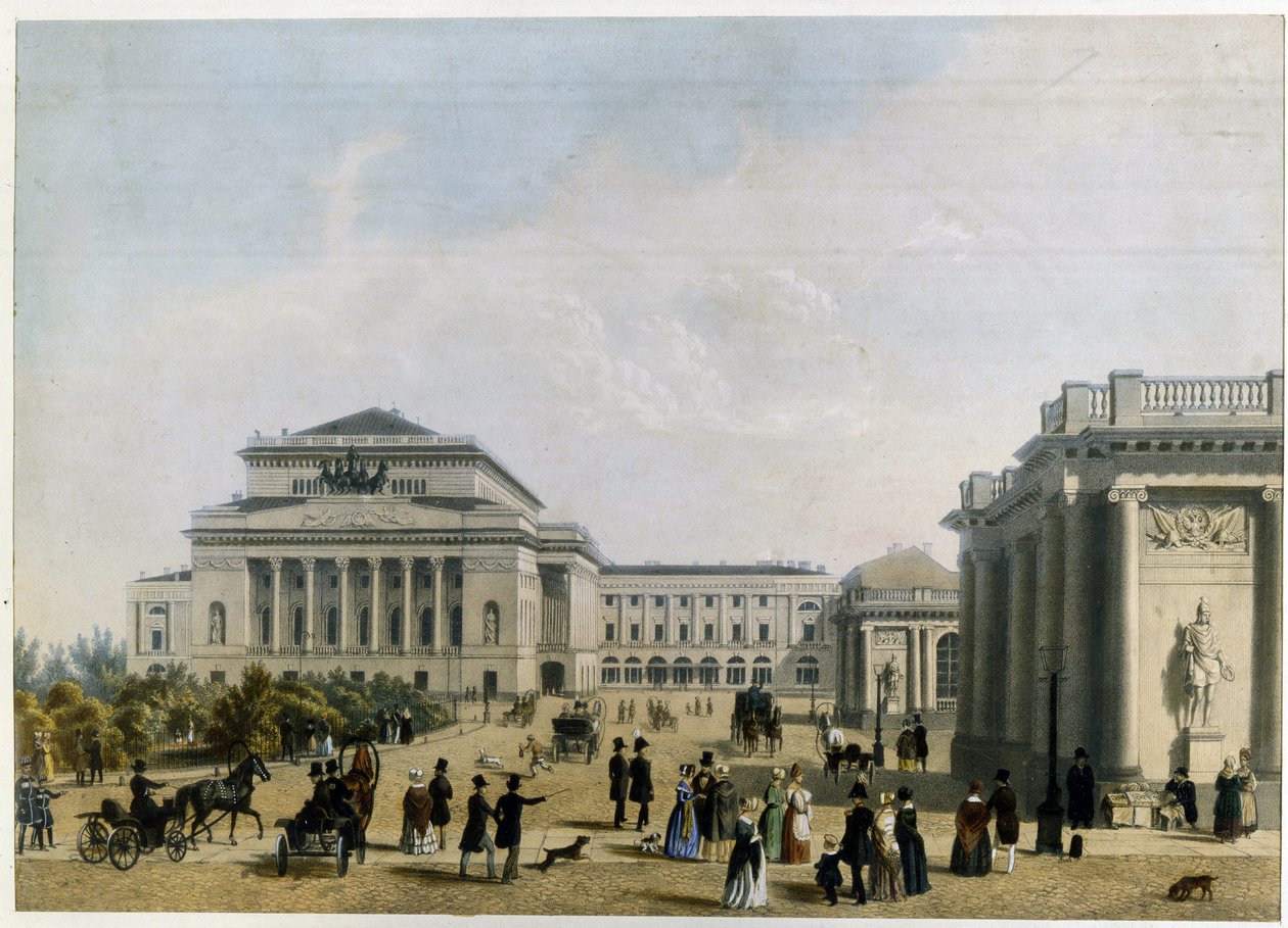 Das Alexandrinski-Theater in Sankt Petersburg von Unknown artist