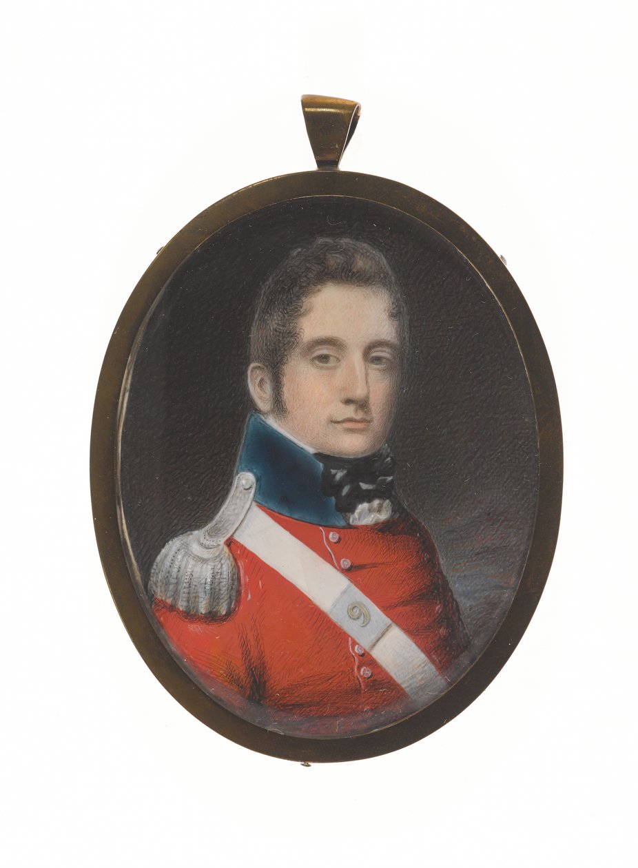 Leutnant Charles Augustus Elderton (1789-1841), 9. Madras Native Infantry, 25. Februar 1811 von Unknown artist