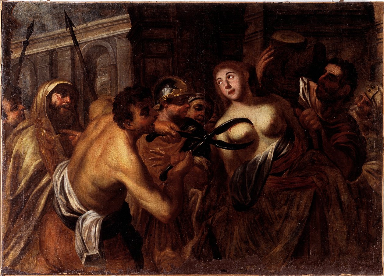 Martyrium der heiligen Agatha von Sizilien von Unknown artist