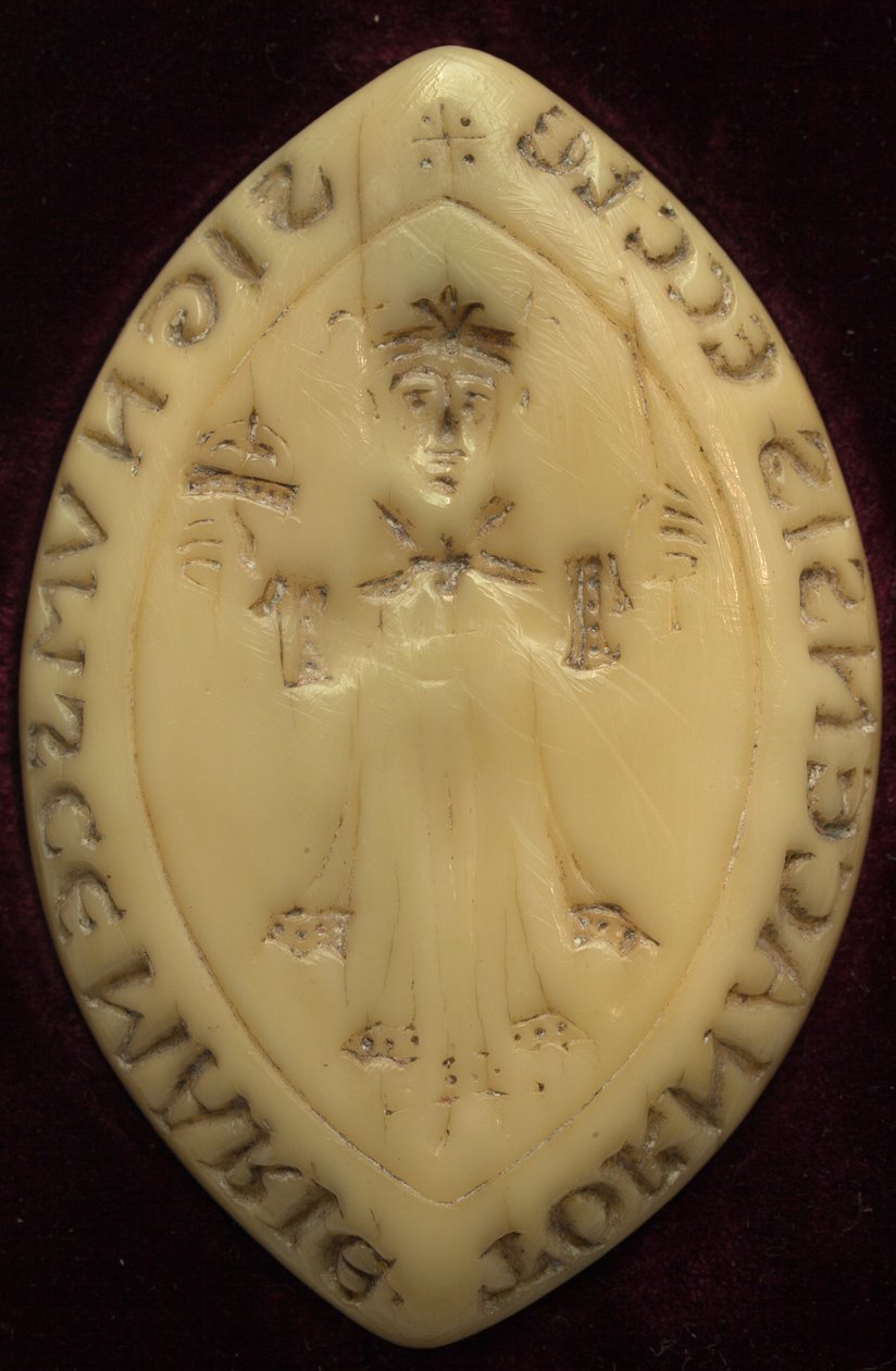 Matrize des Siegels des Kapitels von Tournai. Seit dem 12. Jahrhundert verwendet. Mit dem Bild des merowingischen Königs Chilpéric von Unknown artist