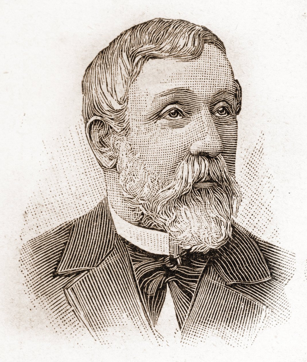 Mitglieder der Académie Française im Jahr 1895: Porträt von Alfred Mézières (1826-1915), Literaturhistoriker, französischer Politiker und Essayist. von Unknown artist