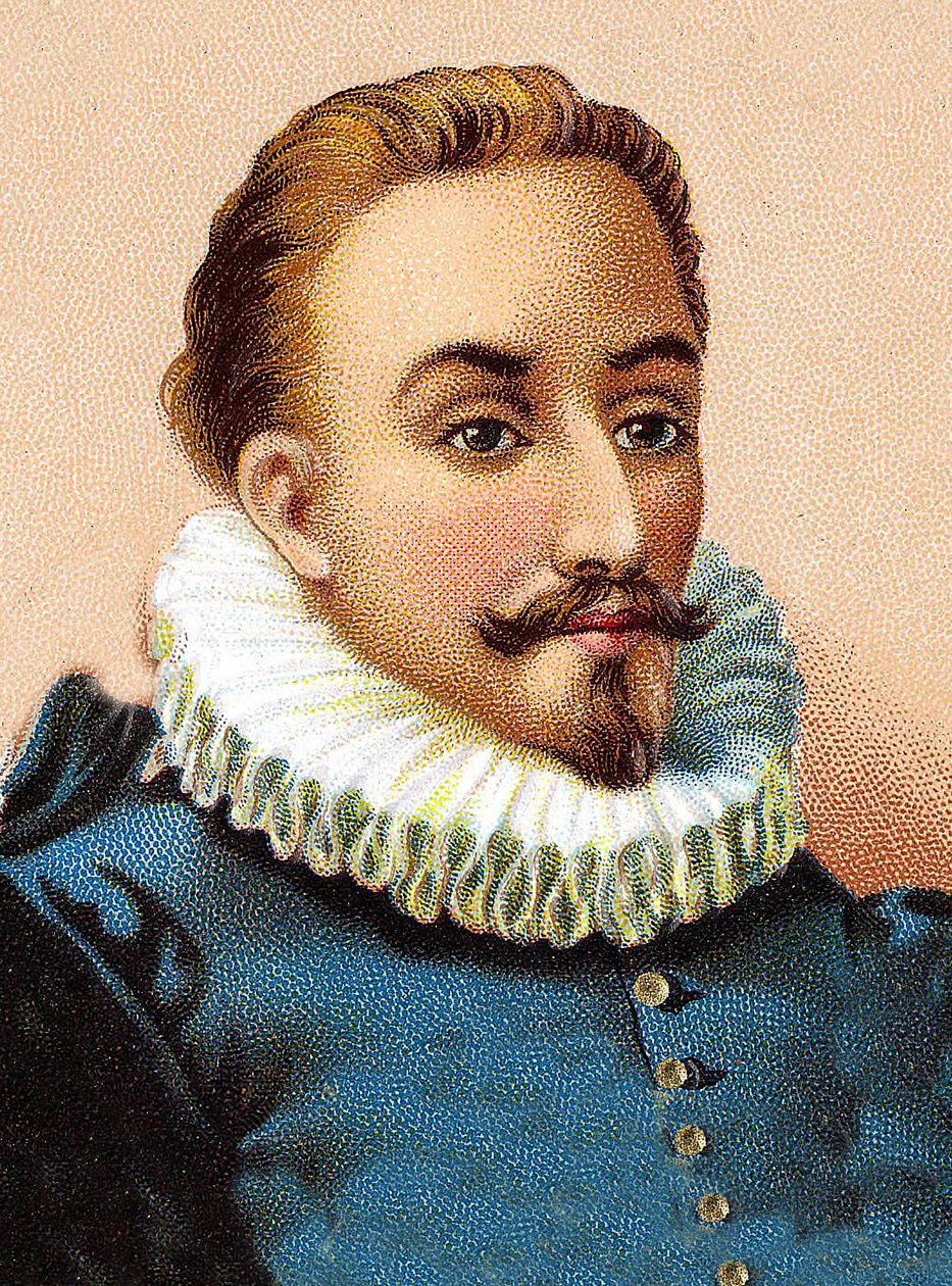 Porträt von Miguel de Cervantes Saavedra (1547-1616), spanischer Dichter und Dramatiker von Unknown artist