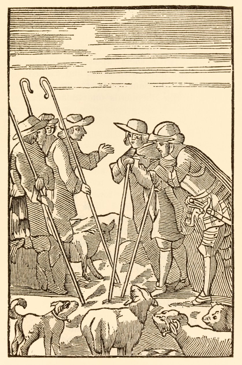 Berg Köstlich steigen sie jetzt hinauf aus Der Pilgerreise von dieser Welt in die zukünftige Welt von John Bunyan von Unknown